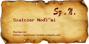 Szalczer Noémi névjegykártya