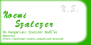 noemi szalczer business card